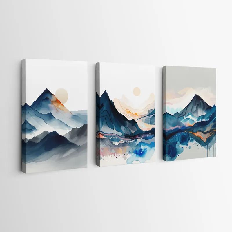 többrészes vászonkép Paintinglue Mountain mockup 0