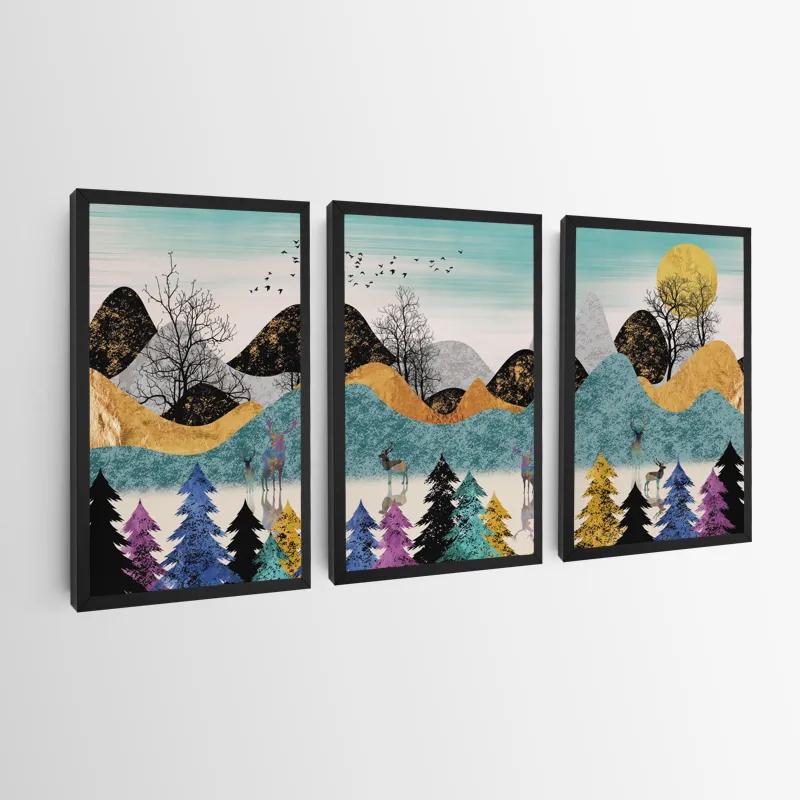 többrészes vászonkép Color Mountain mockup 0