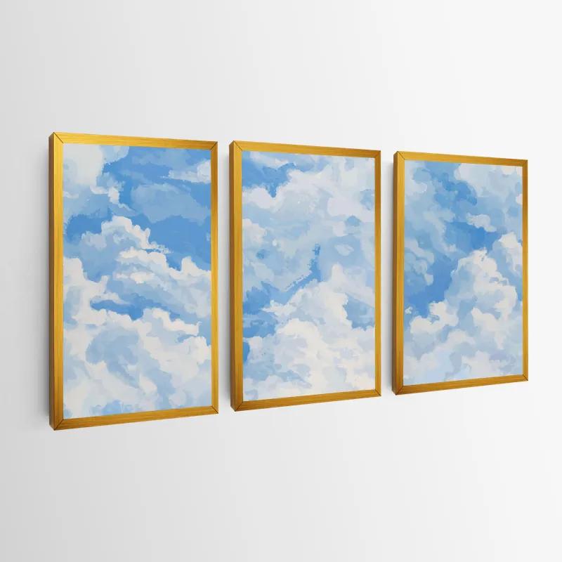 többrészes vászonkép Clouds Set mockup 0