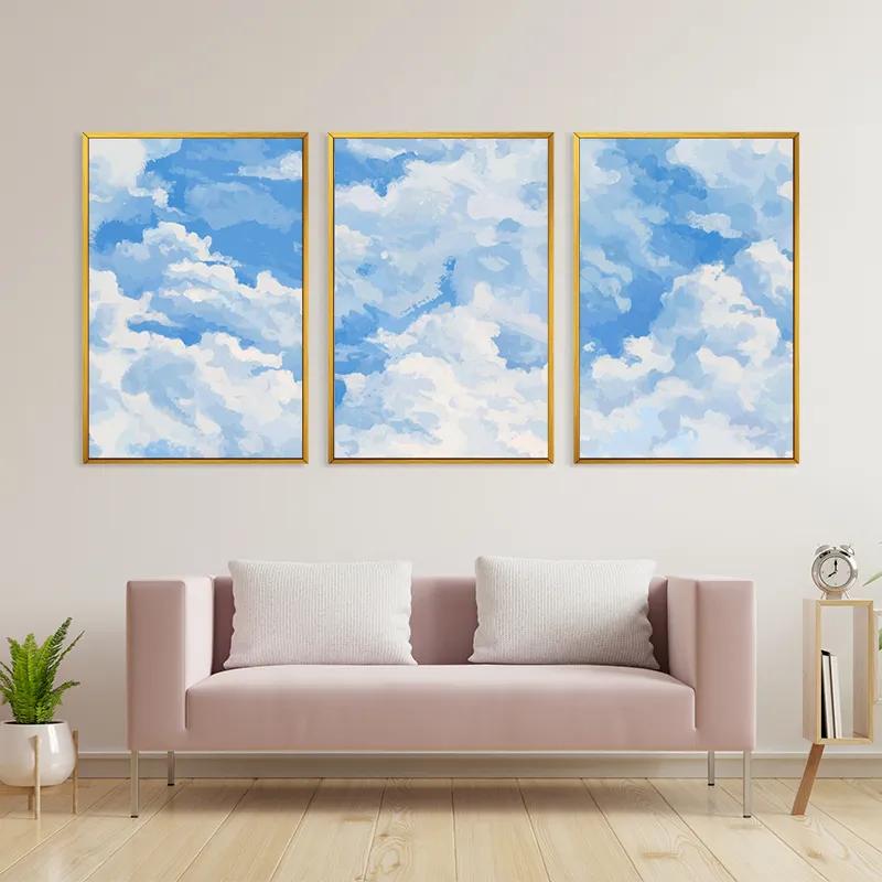 többrészes vászonkép Clouds Set mockup 3