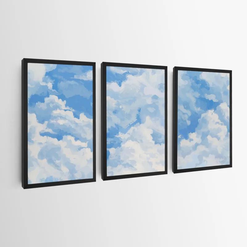 többrészes vászonkép Clouds Set mockup 0