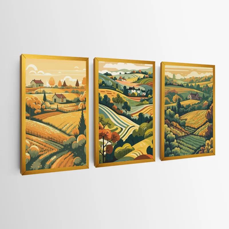 többrészes vászonkép Farm Set mockup 0