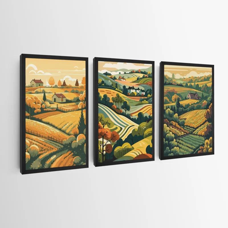 többrészes vászonkép Farm Set mockup 0