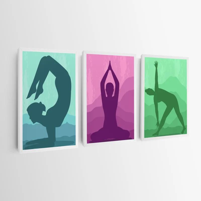 többrészes vászonkép Yoga Set mockup 0