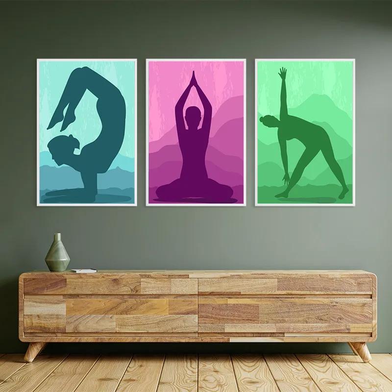 többrészes vászonkép Yoga Set mockup 2