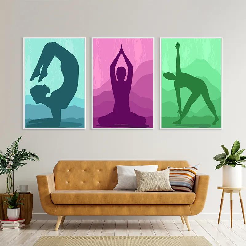 többrészes vászonkép Yoga Set mockup 4