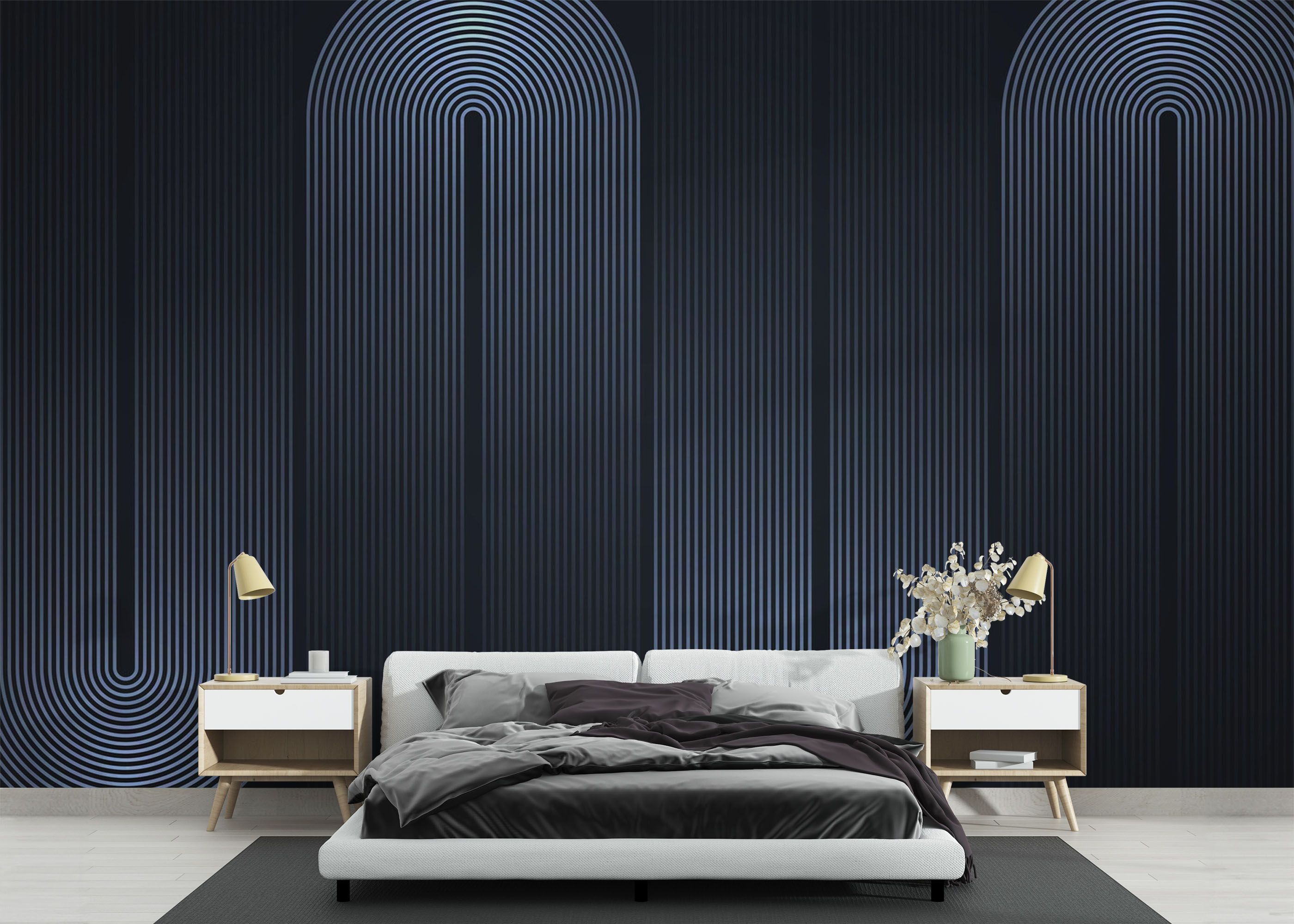 Curved Light Lines mockup 3