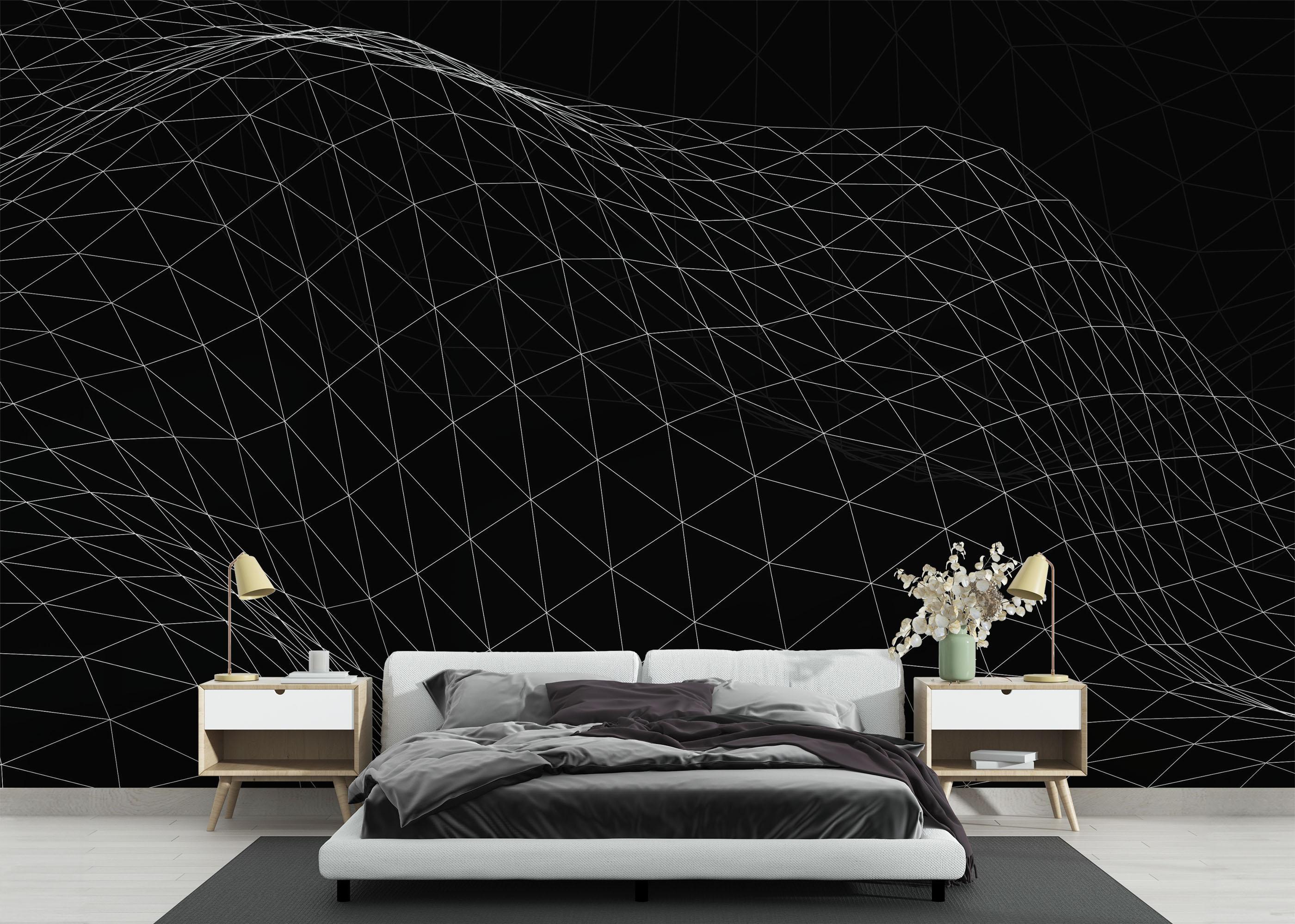 Fotótapéta Triangle Wave 3d Art mockup 3