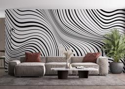 Black 3d Texture Line mockup 4