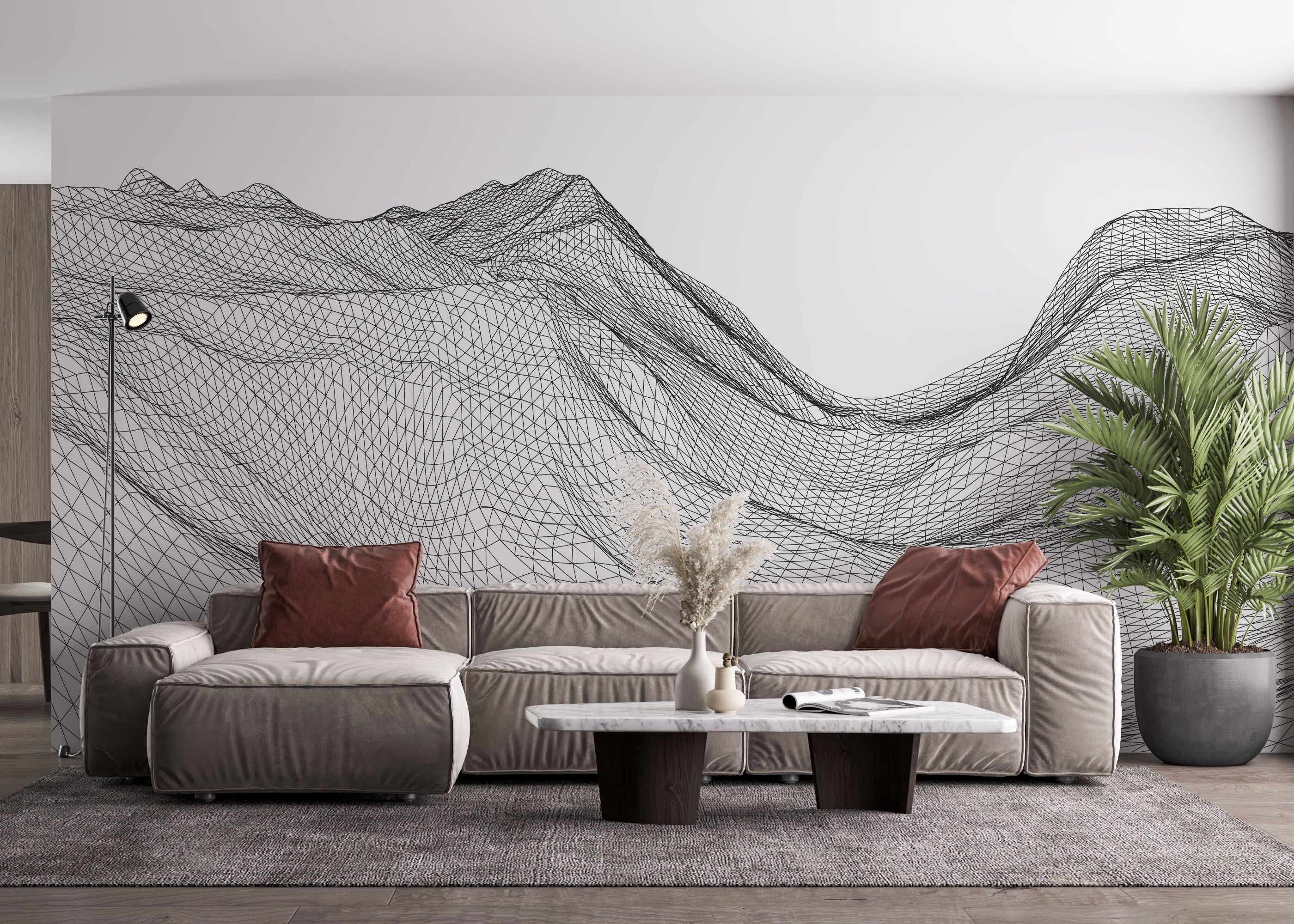 Desert Triangle Line mockup 4