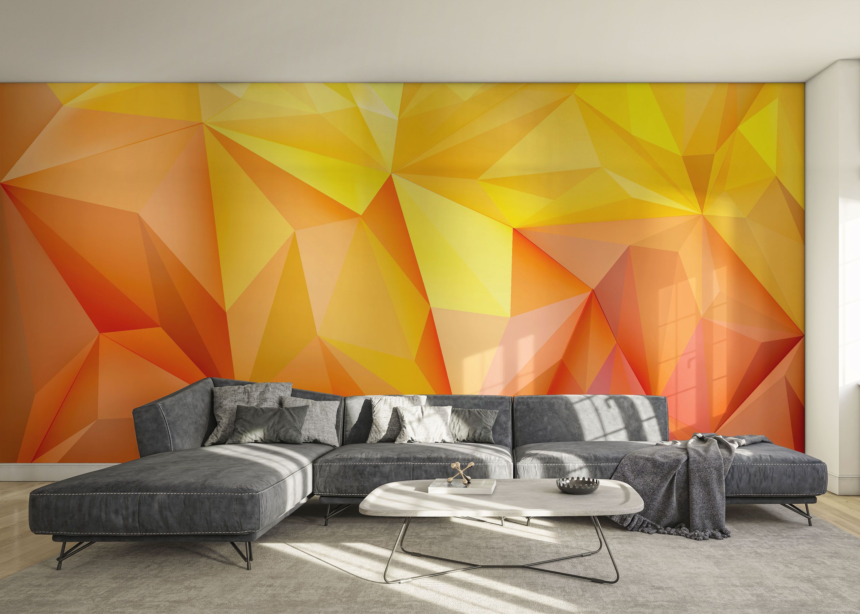 Yellow Orange Triangle mockup 0