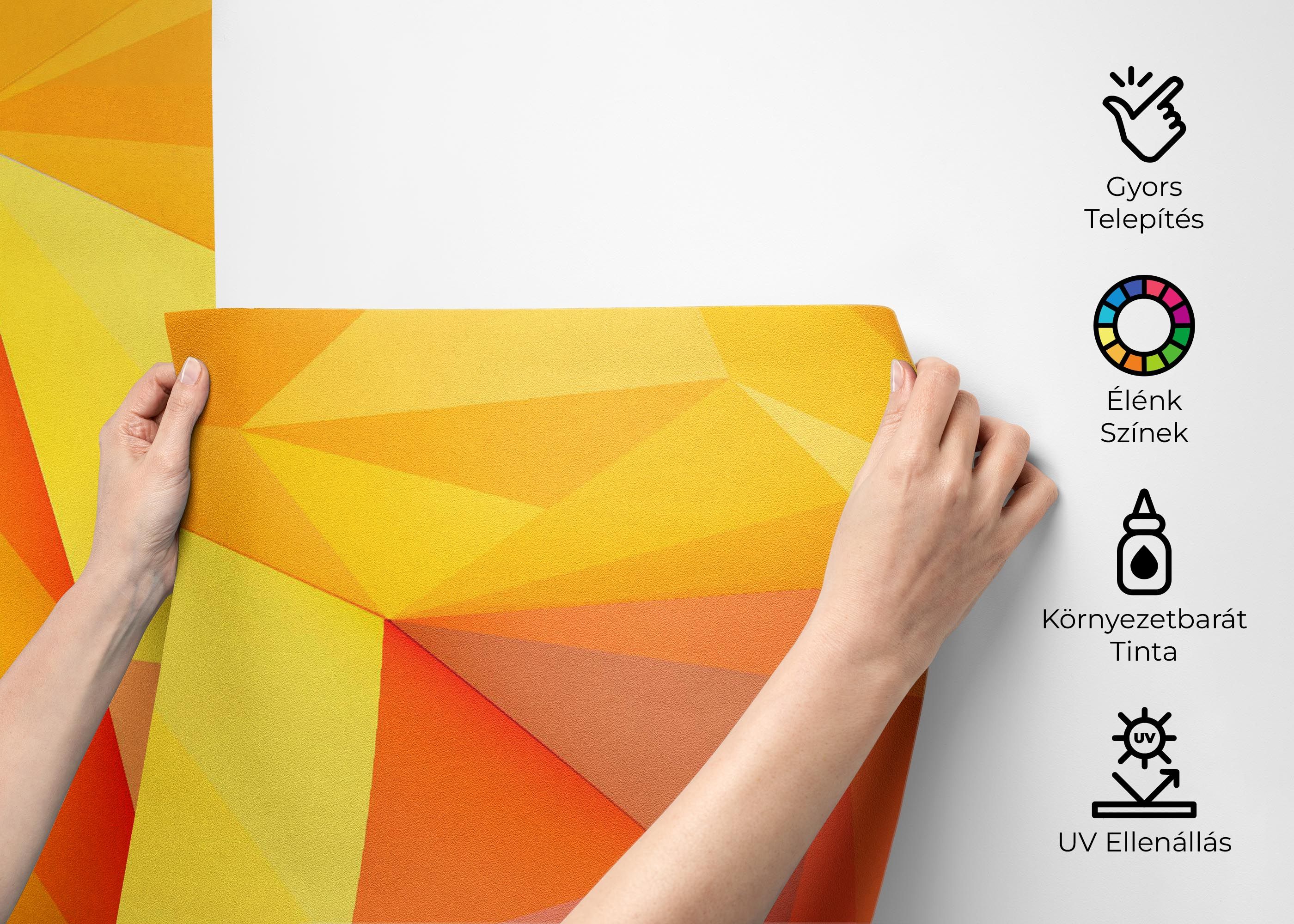 Yellow Orange Triangle mockup 2