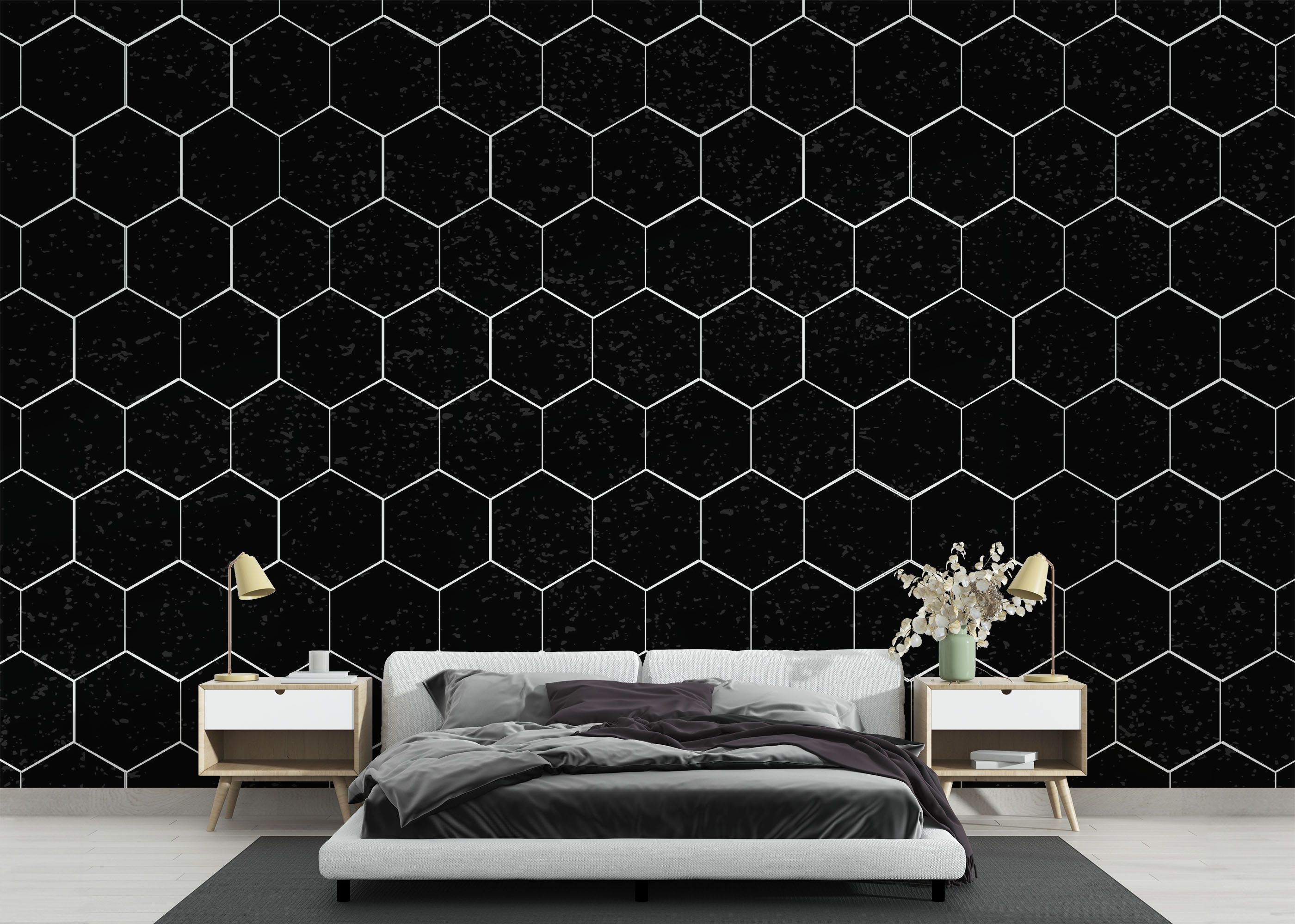Black Hexagon Art mockup 3