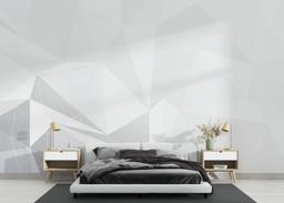 Grey Triangle Wall mockup 3