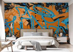 Dark Orange Graffiti mockup 7