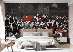 Graffiti Grey Wall mockup 7