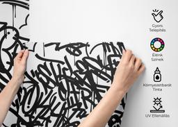 Black White Graffiti mockup 2
