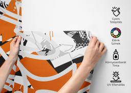 Orange Grey Graffiti mockup 2