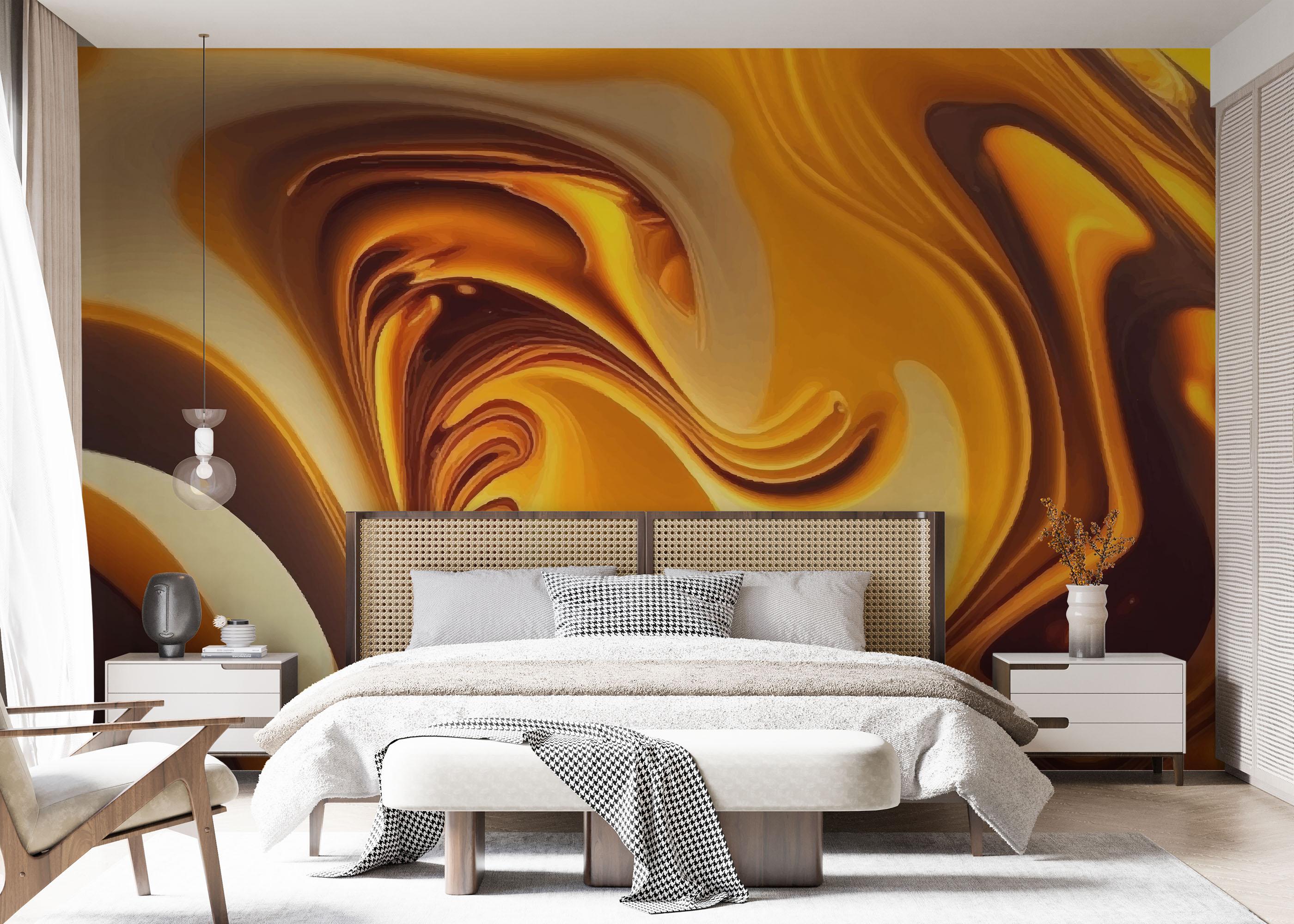 Fotótapéta Strong Yellow Marble mockup 7