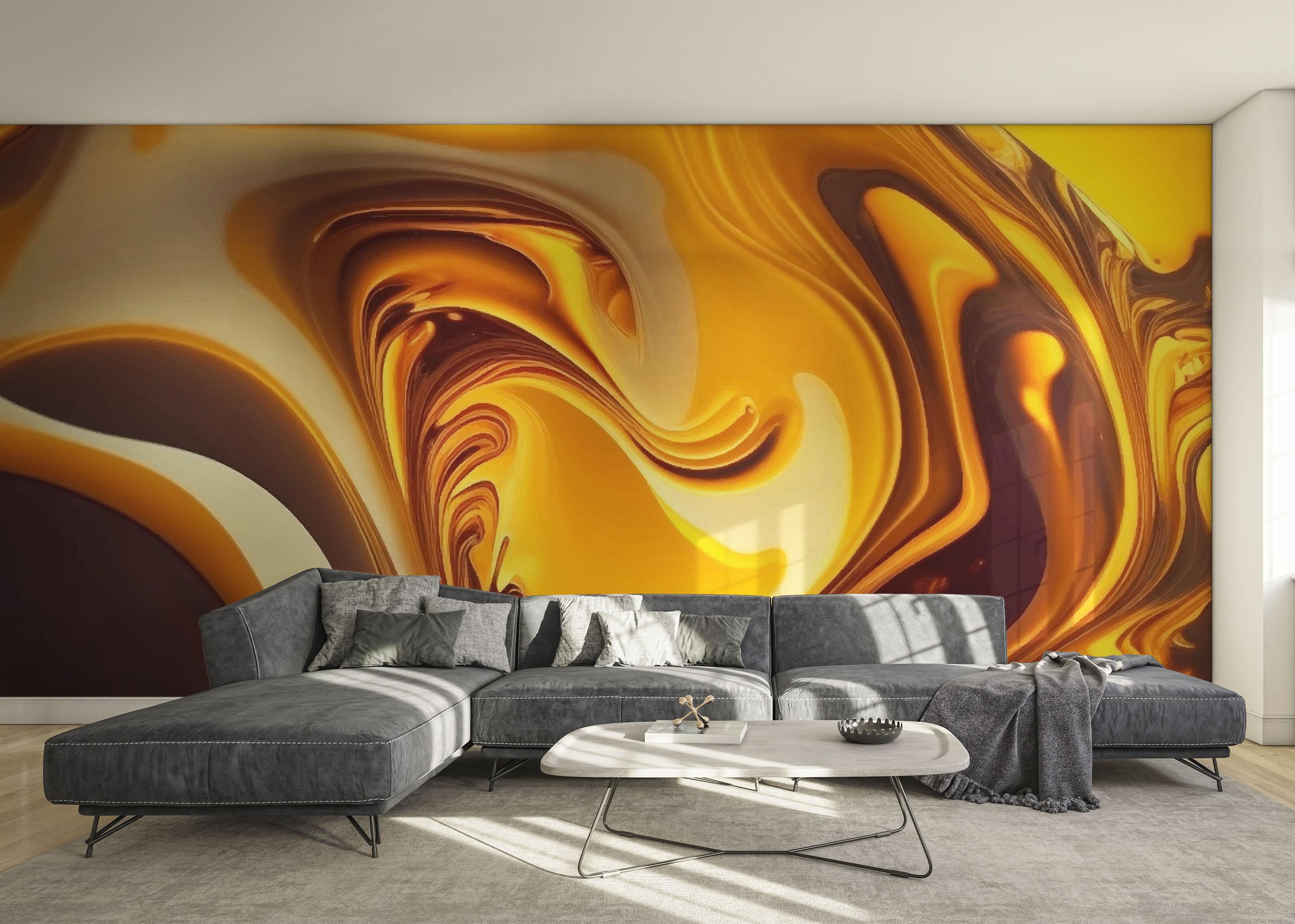 Fotótapéta Strong Yellow Marble mockup 0