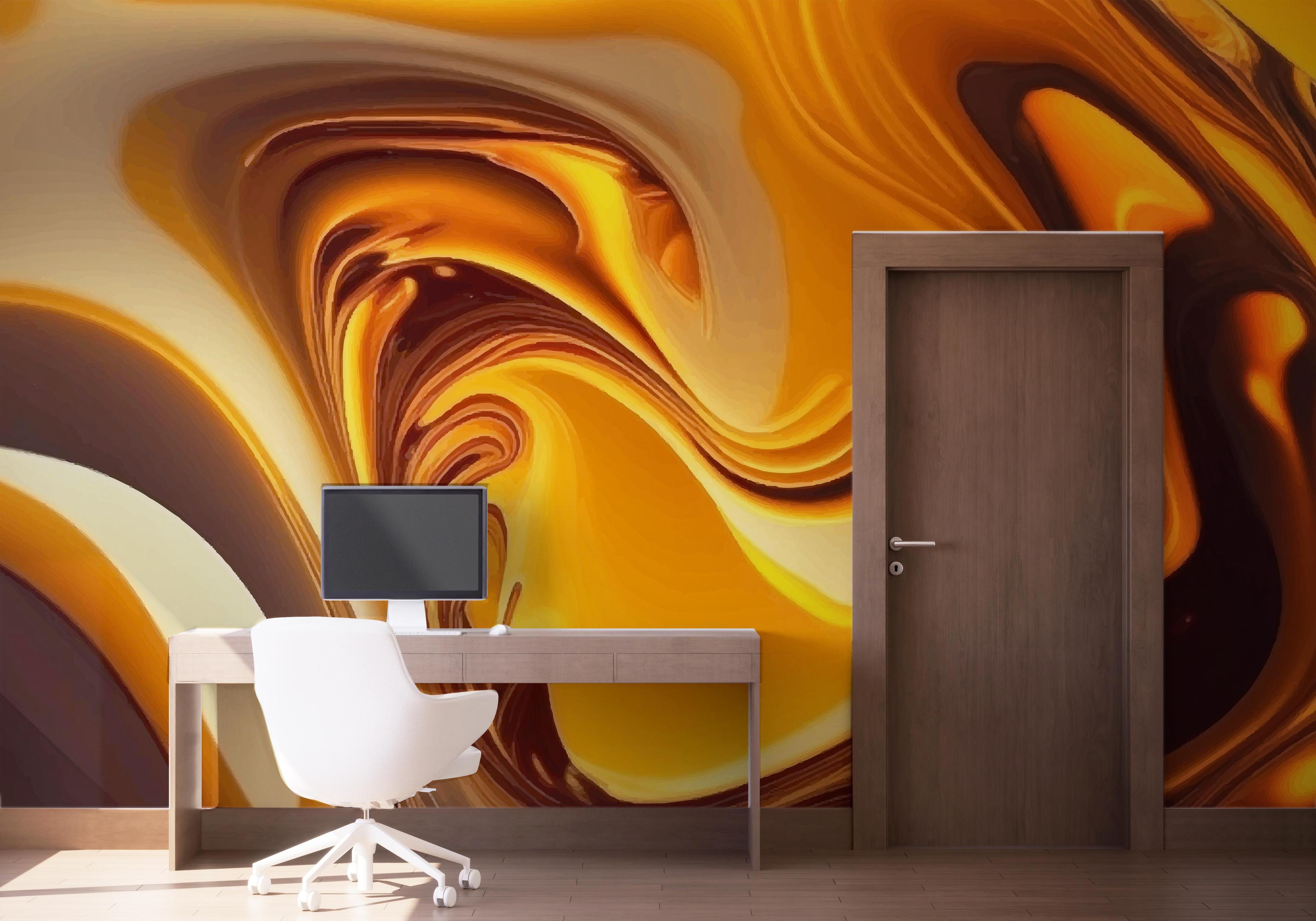 Fotótapéta Strong Yellow Marble mockup 1