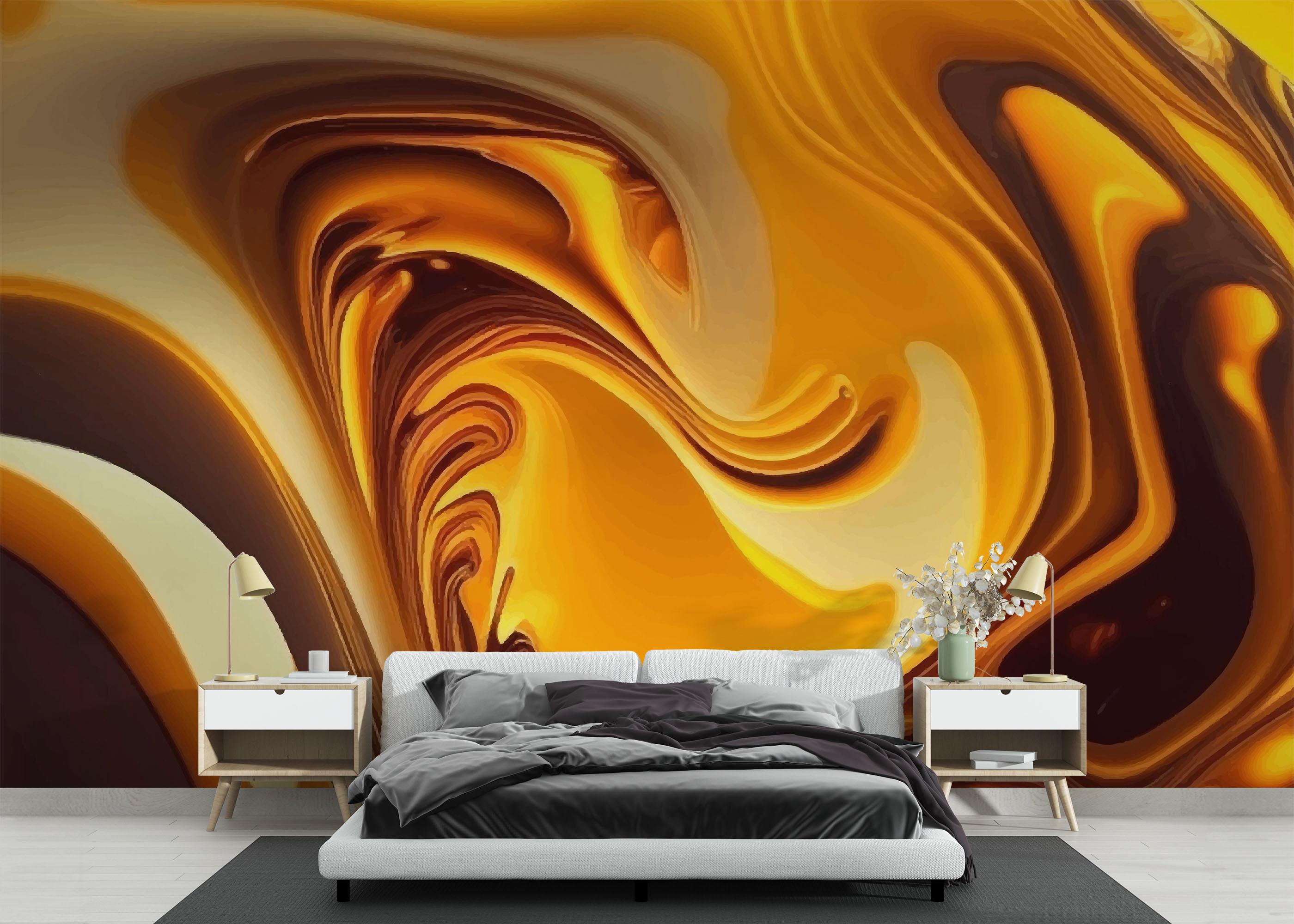 Fotótapéta Strong Yellow Marble mockup 3