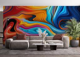 Colorful Liquid Marble mockup 4