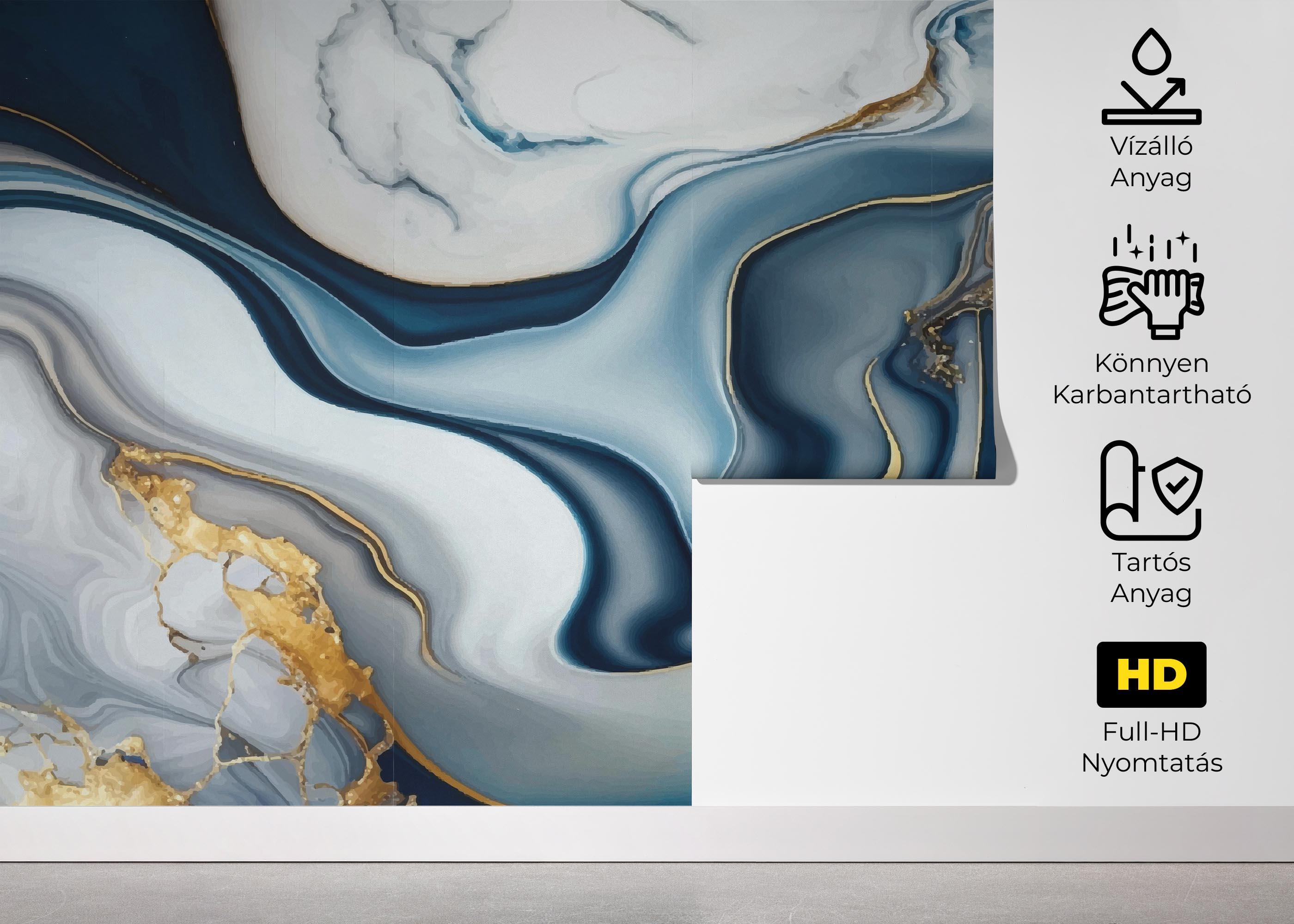 Fotótapéta Blue Marble Wave mockup 5