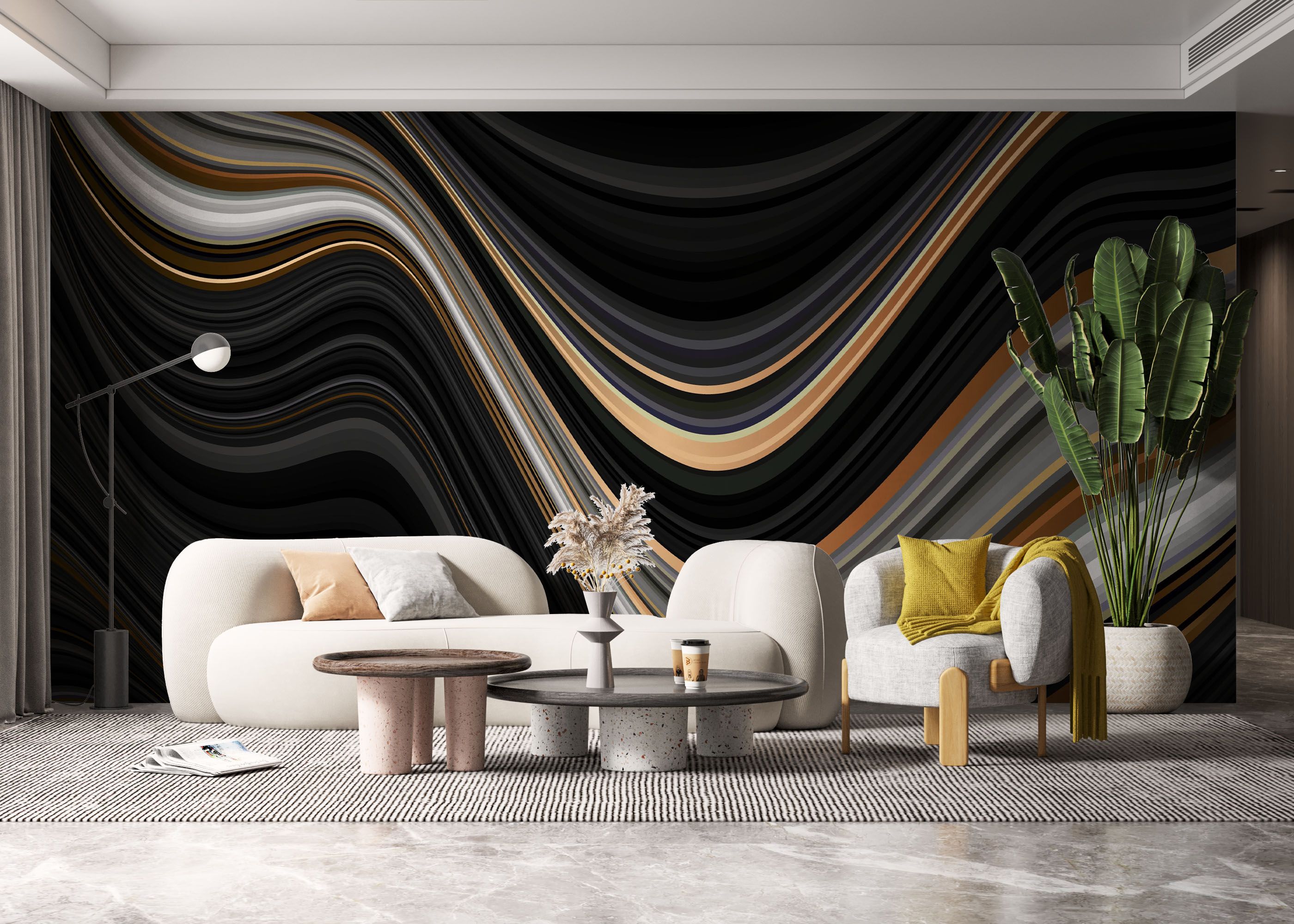 Black Wave Marble mockup 6