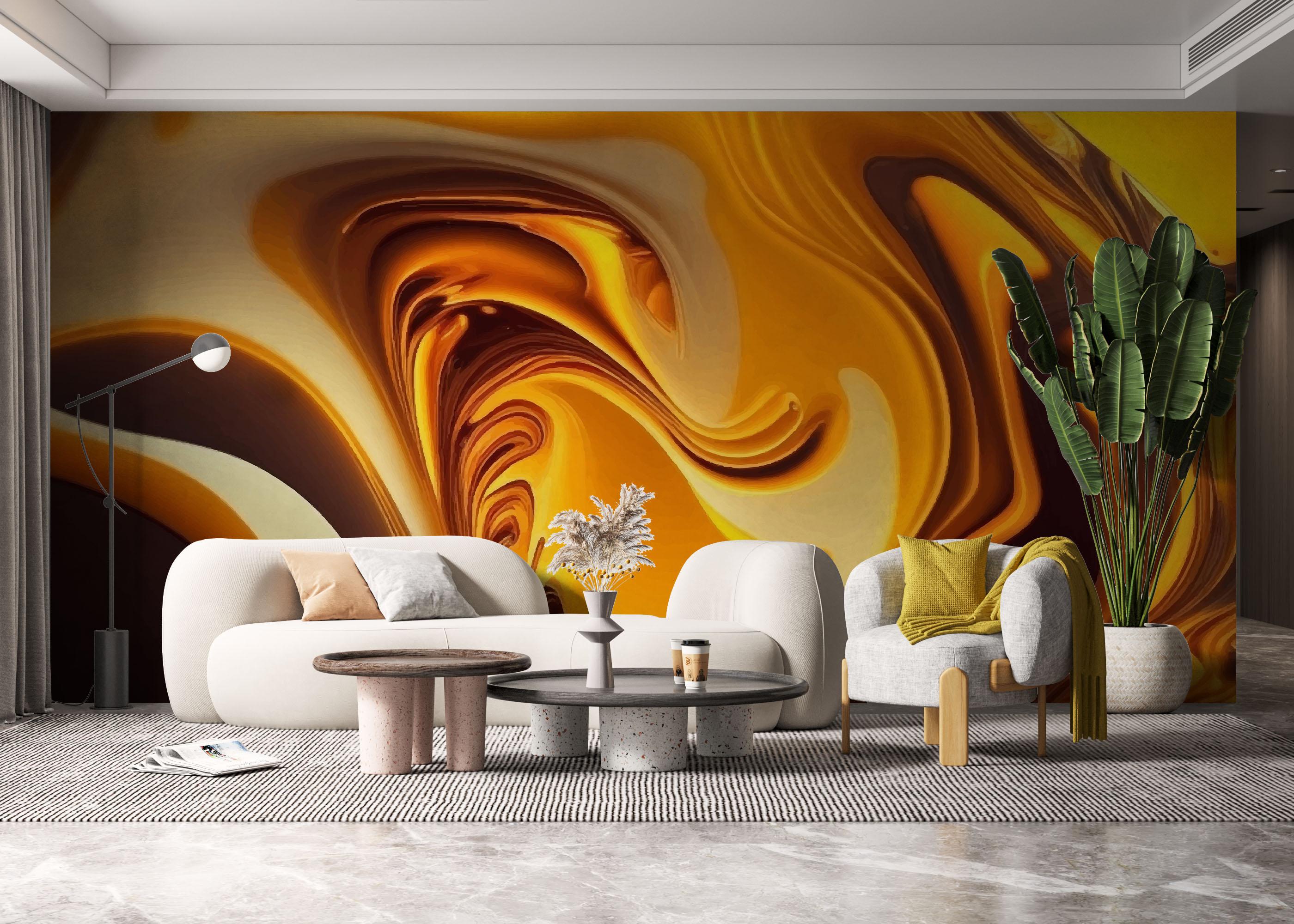 Fotótapéta Strong Yellow Marble mockup 6