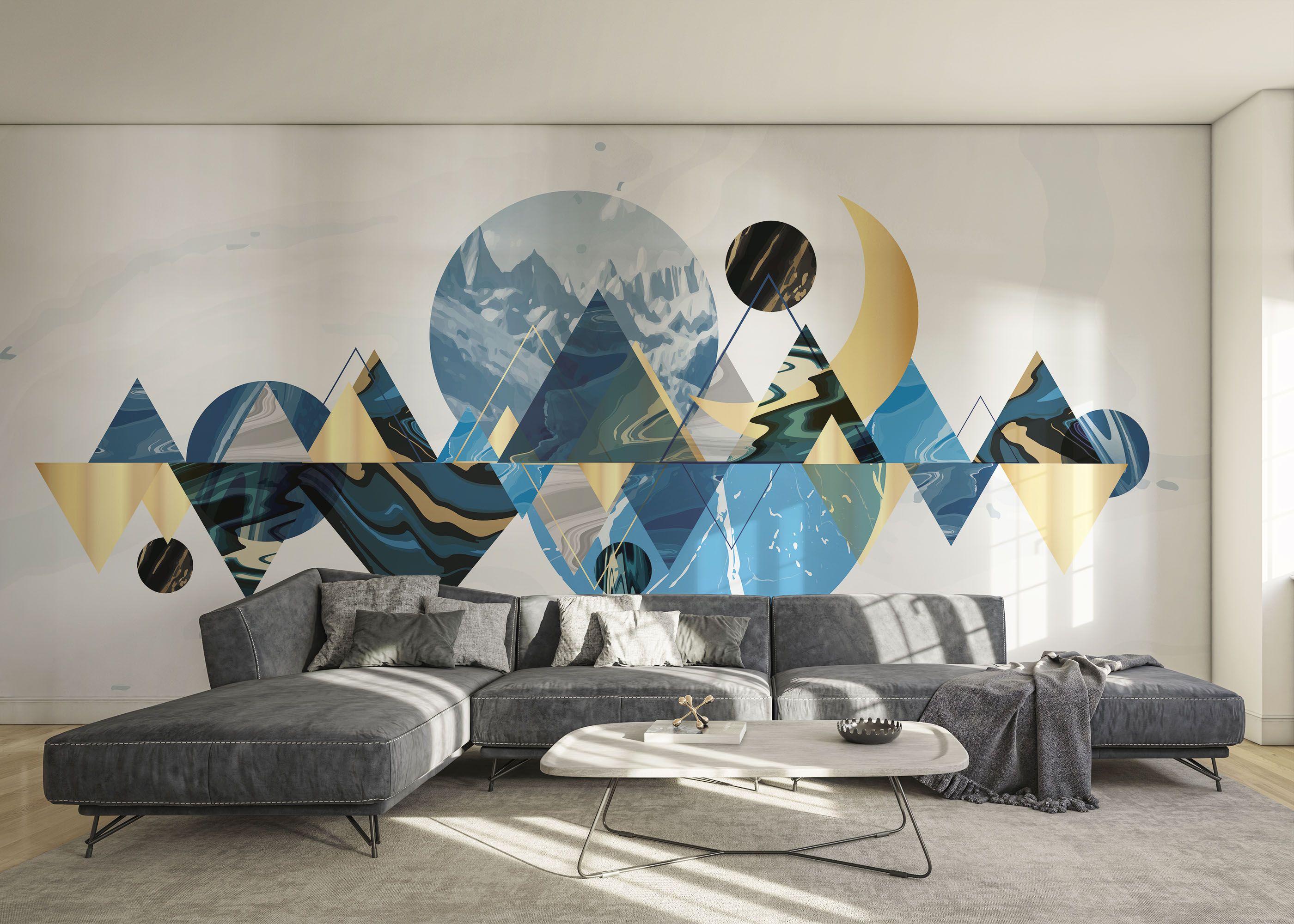 Gold Geometric Pattern mockup 0