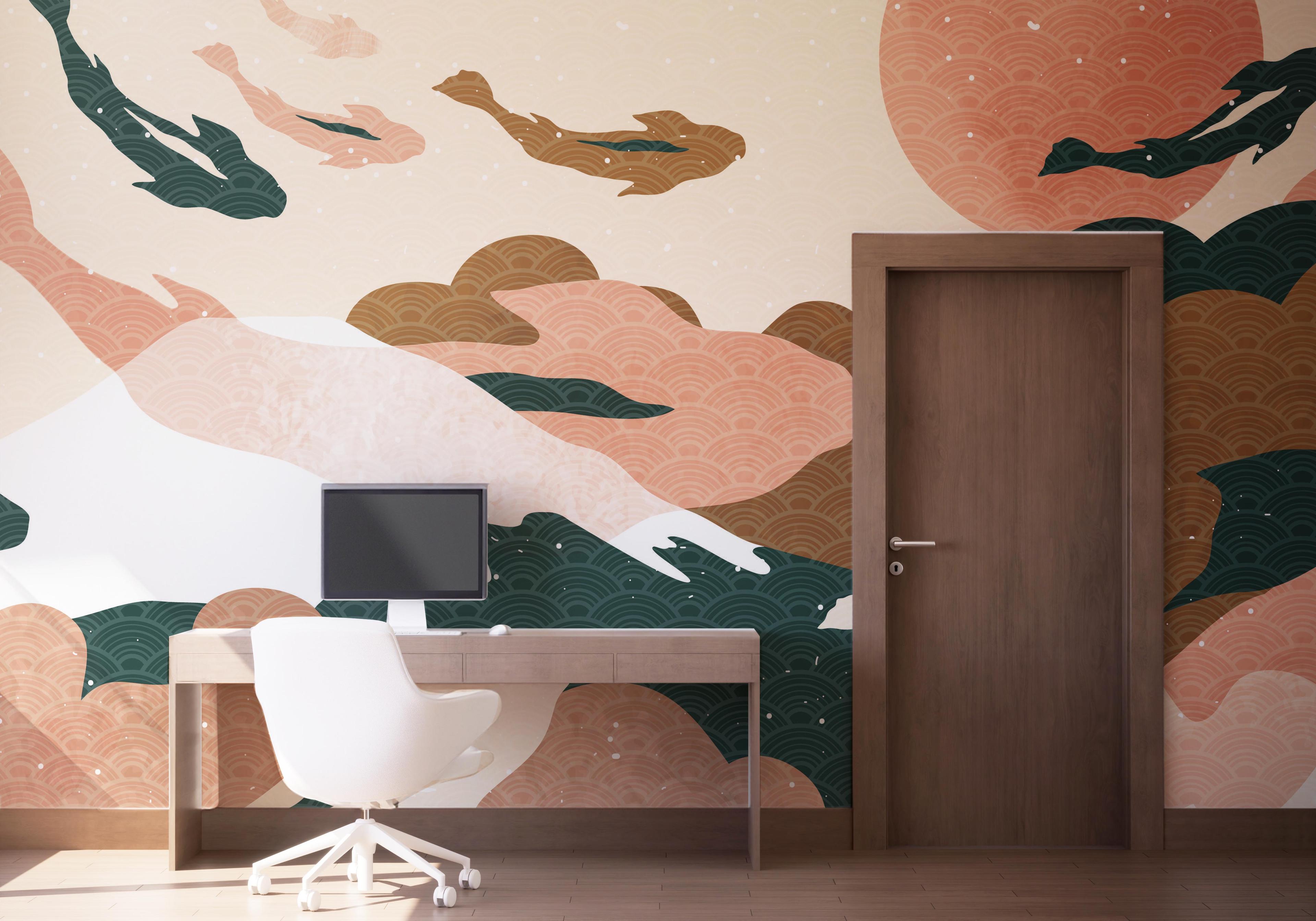 Fotótapéta Koi Fish Ocean mockup 1