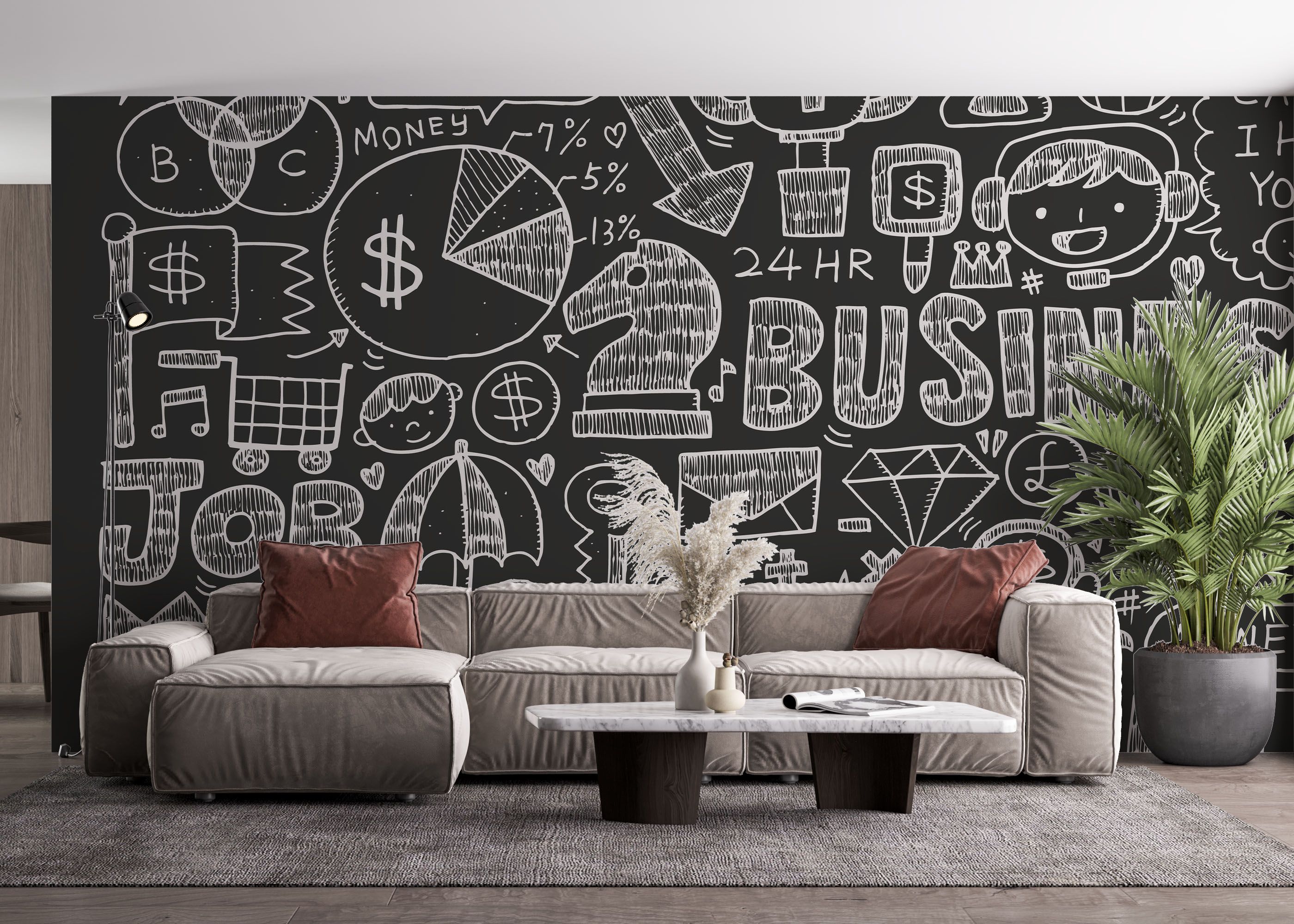 Business Chalk Board mockup 4