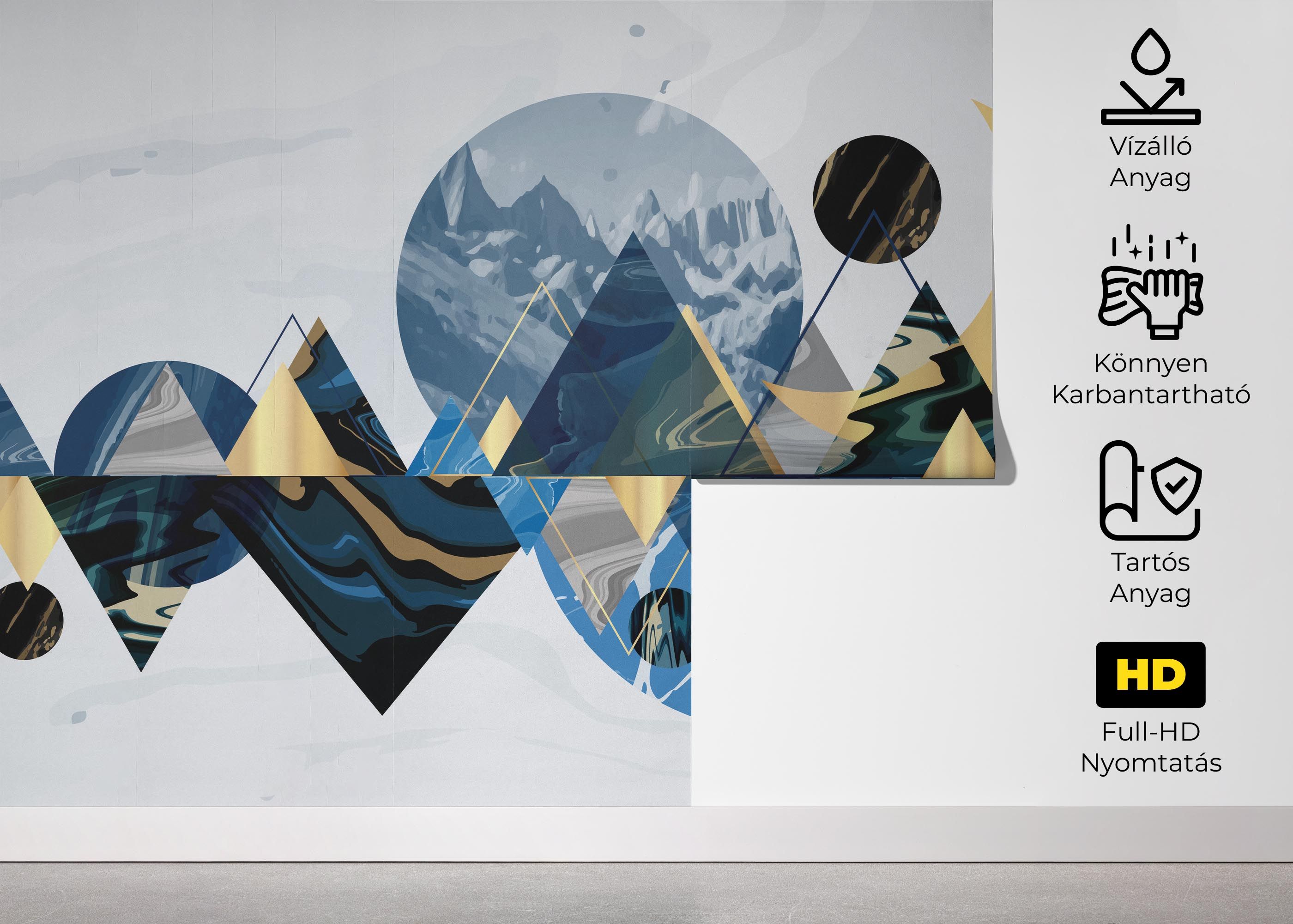 Gold Geometric Pattern mockup 5