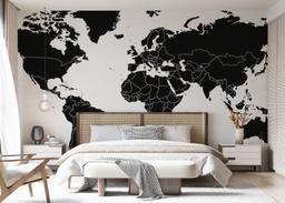 Black World Map mockup 7