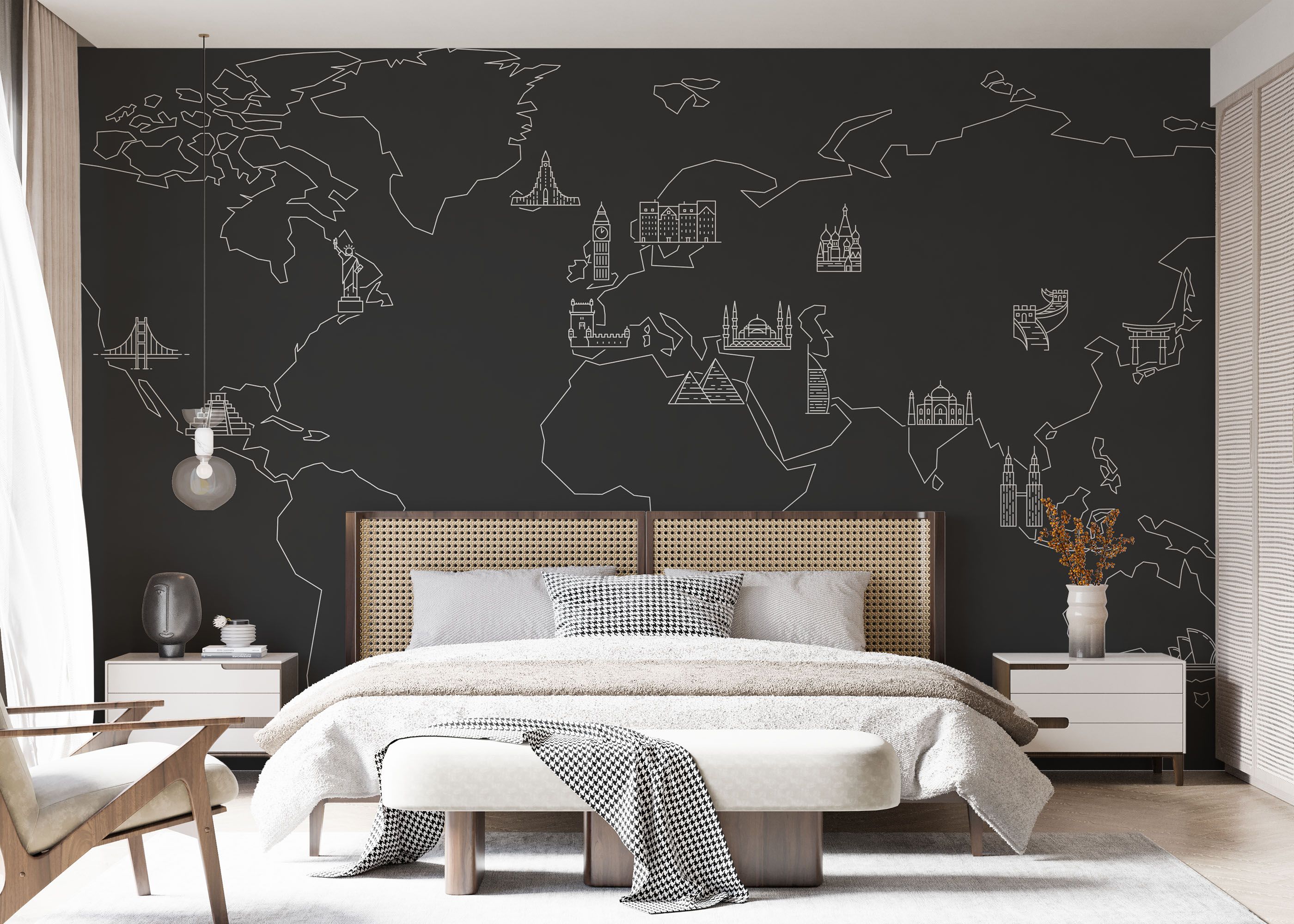 Grey White Map mockup 7