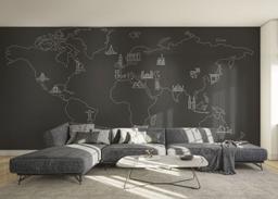 Grey White Map mockup 0