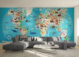 World Map Animals mockup 0