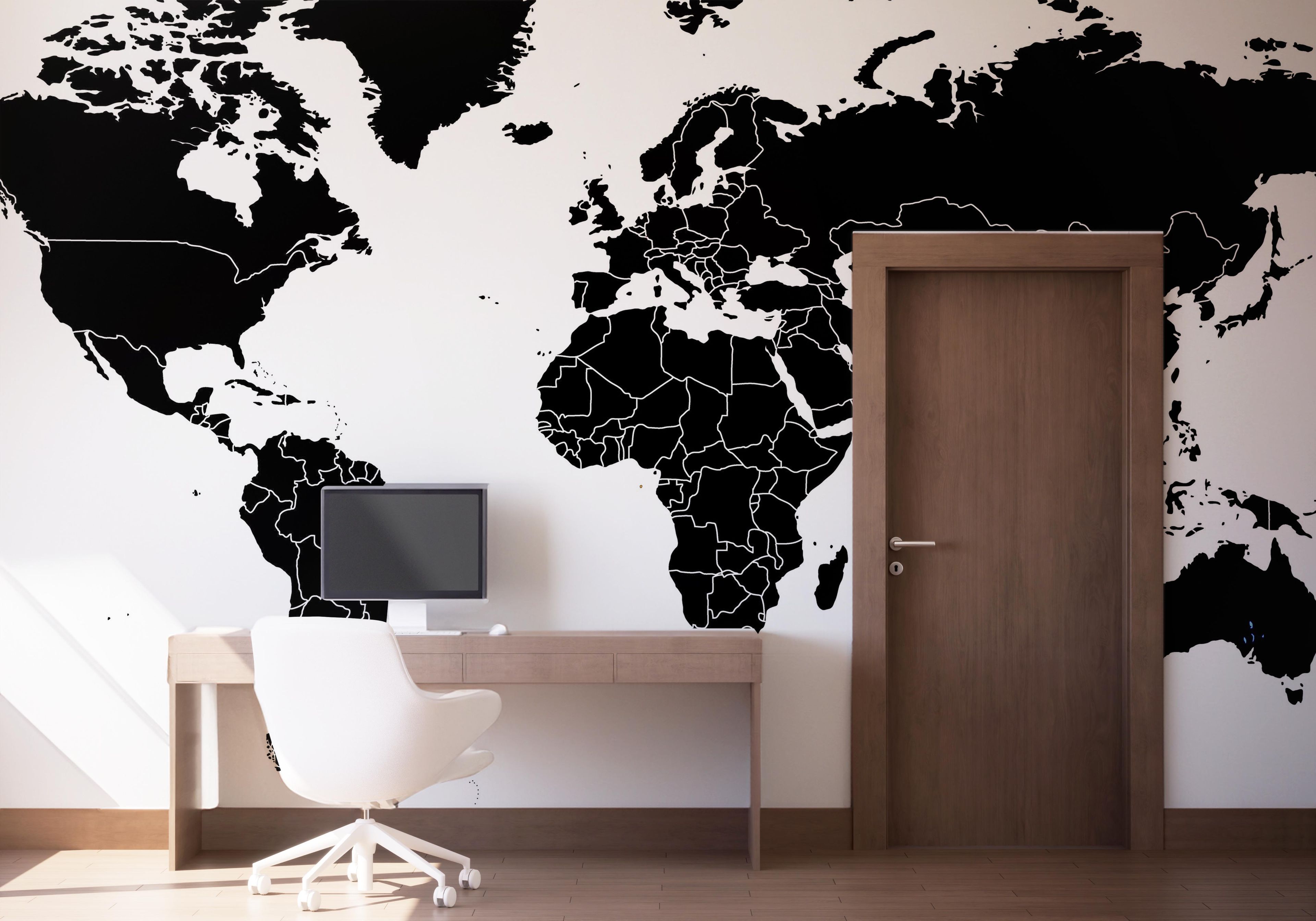 Black World Map mockup 1