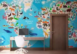 World Map Animals mockup 1