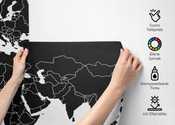 Black World Map mockup 2