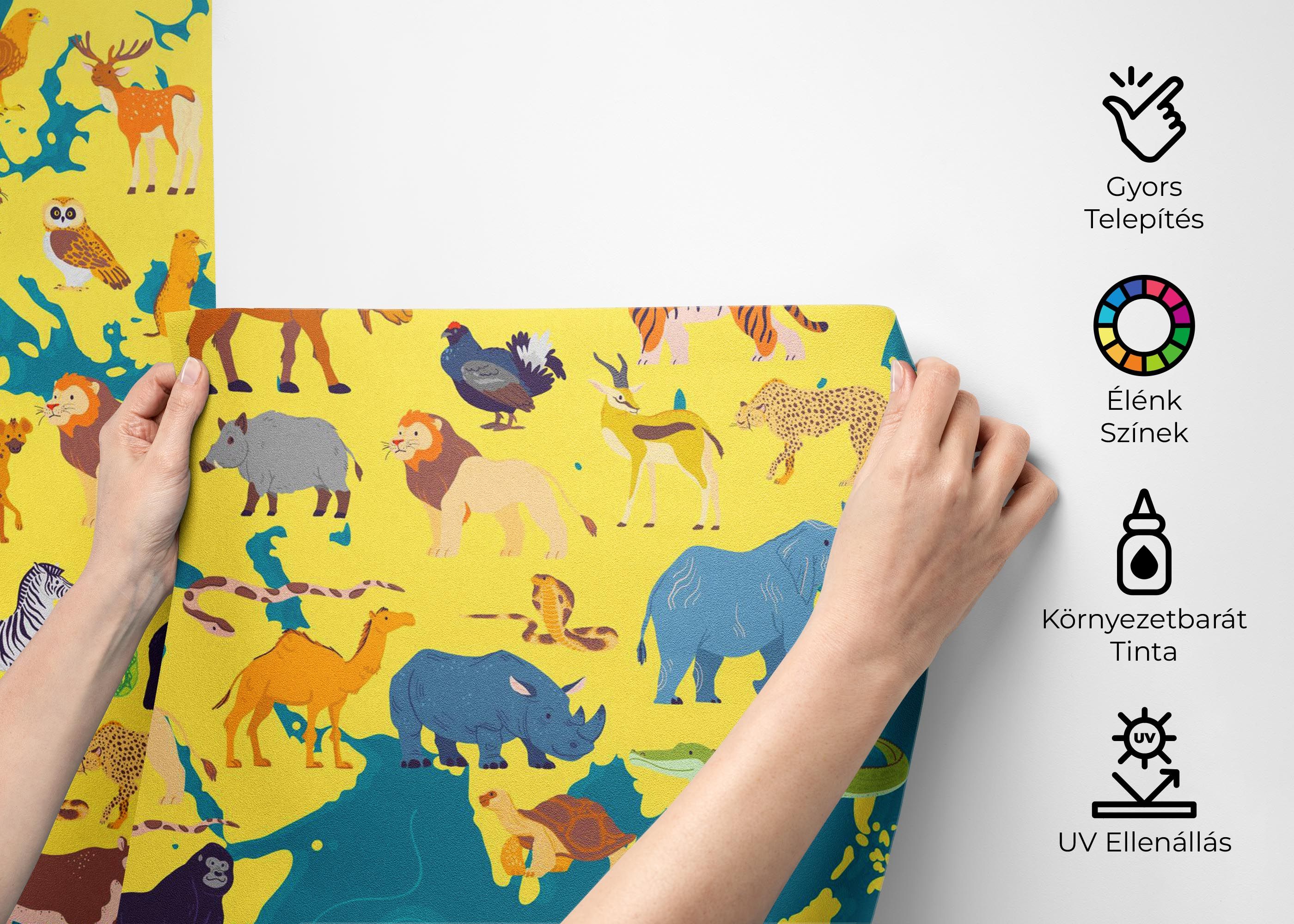 Yellow Animal Map mockup 2