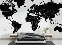 Black World Map mockup 3