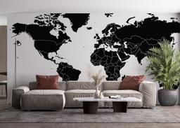 Black World Map mockup 4