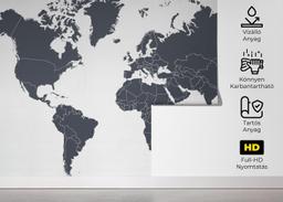 Grey World Map mockup 5