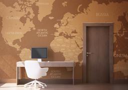 Brown World Map mockup 1