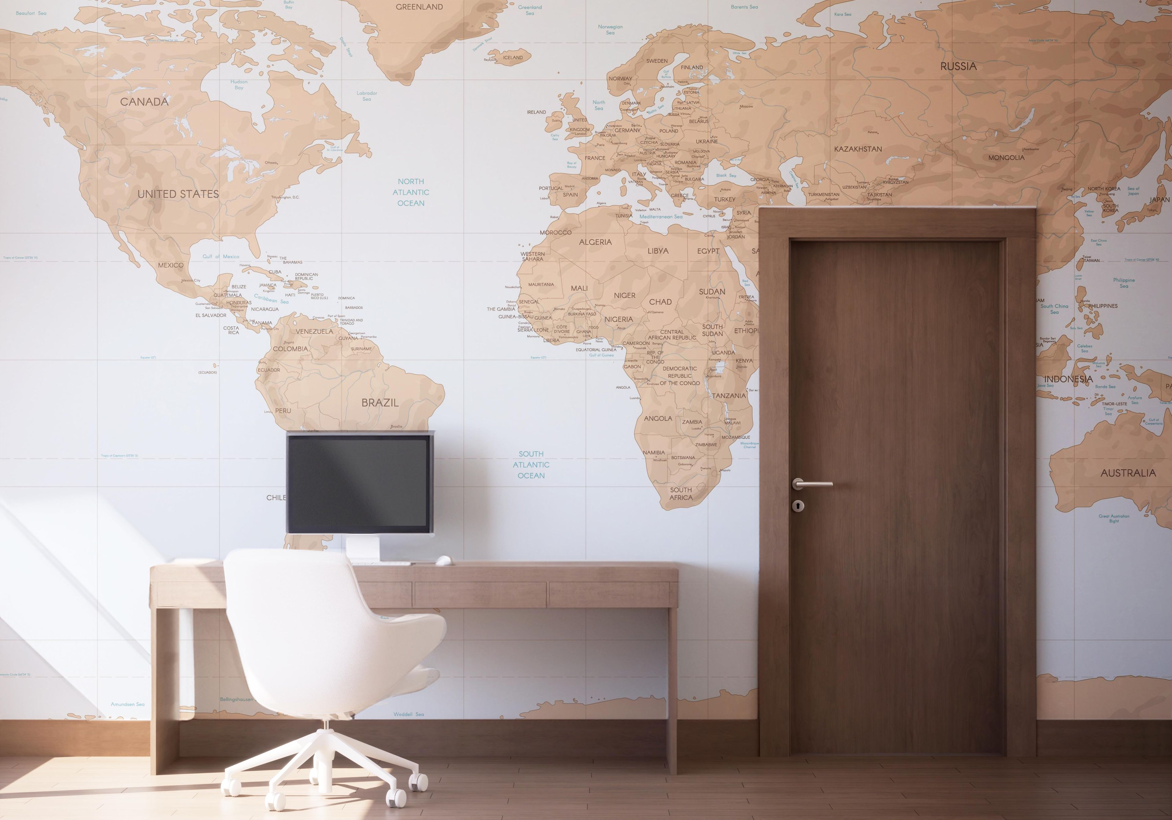 Dark Cream Map mockup 1