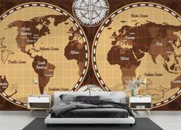 Brown Old Map mockup 3