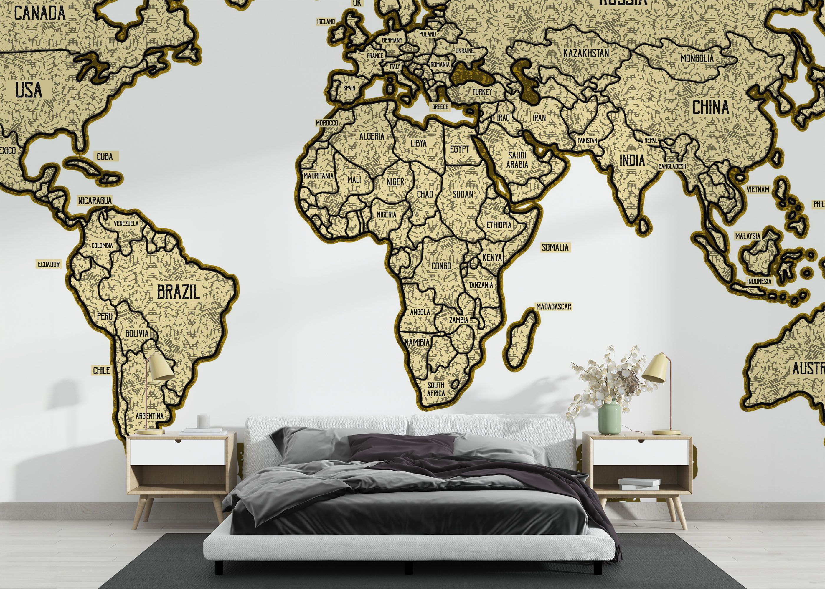 Map Vintage Engraved mockup 3