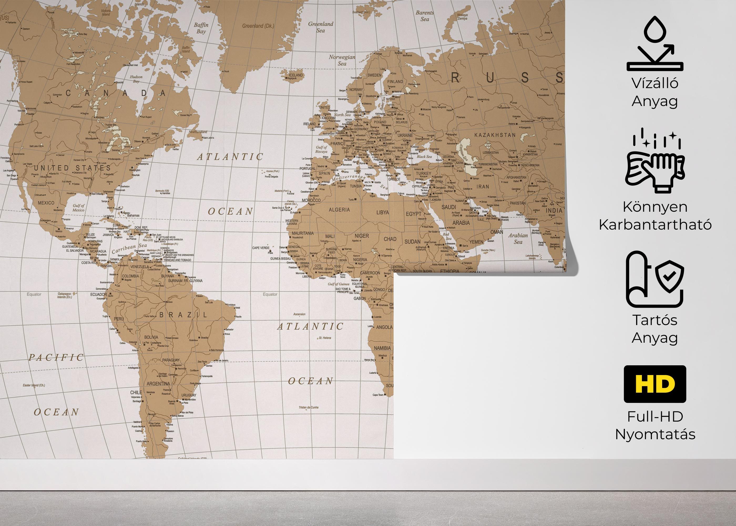 Cream Line Old Map mockup 5